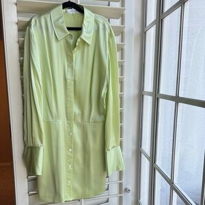 Frame Denim Light Green Mini Dress